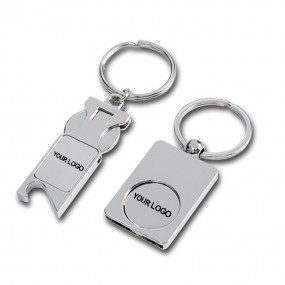 Metalen winkelwagenmunt met logo | Relatiegeschenk bedr...
