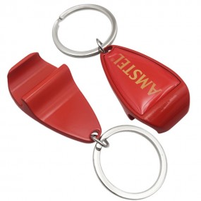 Metalen flesopener sleutelhanger bedrukken met logo