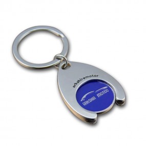 Sleutelhanger met winkelwagenmunt bedrukken vanaf 100 s...