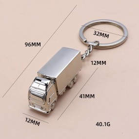 Metalen sleutelhanger met uniek ontwerp en logo