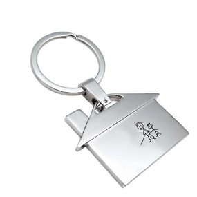 Metalen sleutelhanger met eigen ontwerp en logo