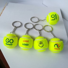 Tennisbal sleutelhangers bedrukken met logo