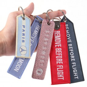 Geborduurde sleutelhangers met logo laten maken | Eigen...