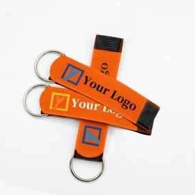 Klittenband sleutelhangers bedrukken met logo