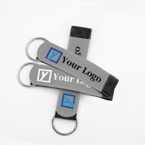 Klittenband sleutelhanger met logo | gepersonaliseerd