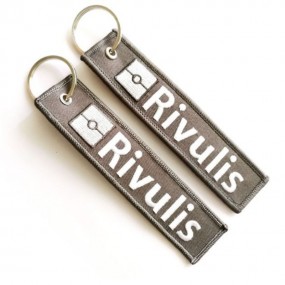 Geborduurde sleutelhanger met logo | gepersonaliseerd