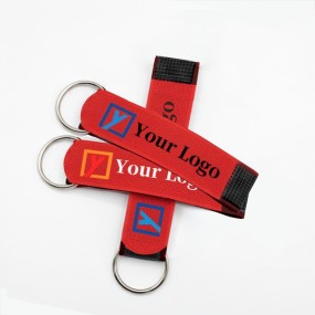 Klittenband sleutelhanger met eigen logo | promotiearti...