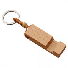 Telefoonstandaard sleutelhanger bedrukken | houten uitv...
