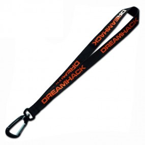 Lanyard sleutelhangers met karabijnhaak en logo