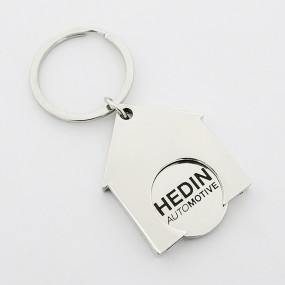Metalen winkelwagenmunt met logo | Relatiegeschenk bedr...