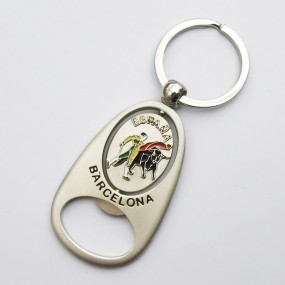 Metalen flesopener met sleutelring bedrukken | Promotie...